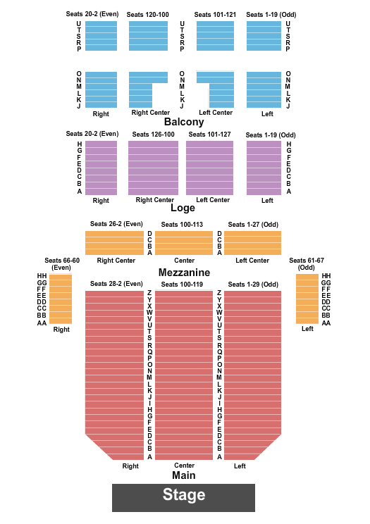 Fisher Theatre Water For Elephants Seating Chart